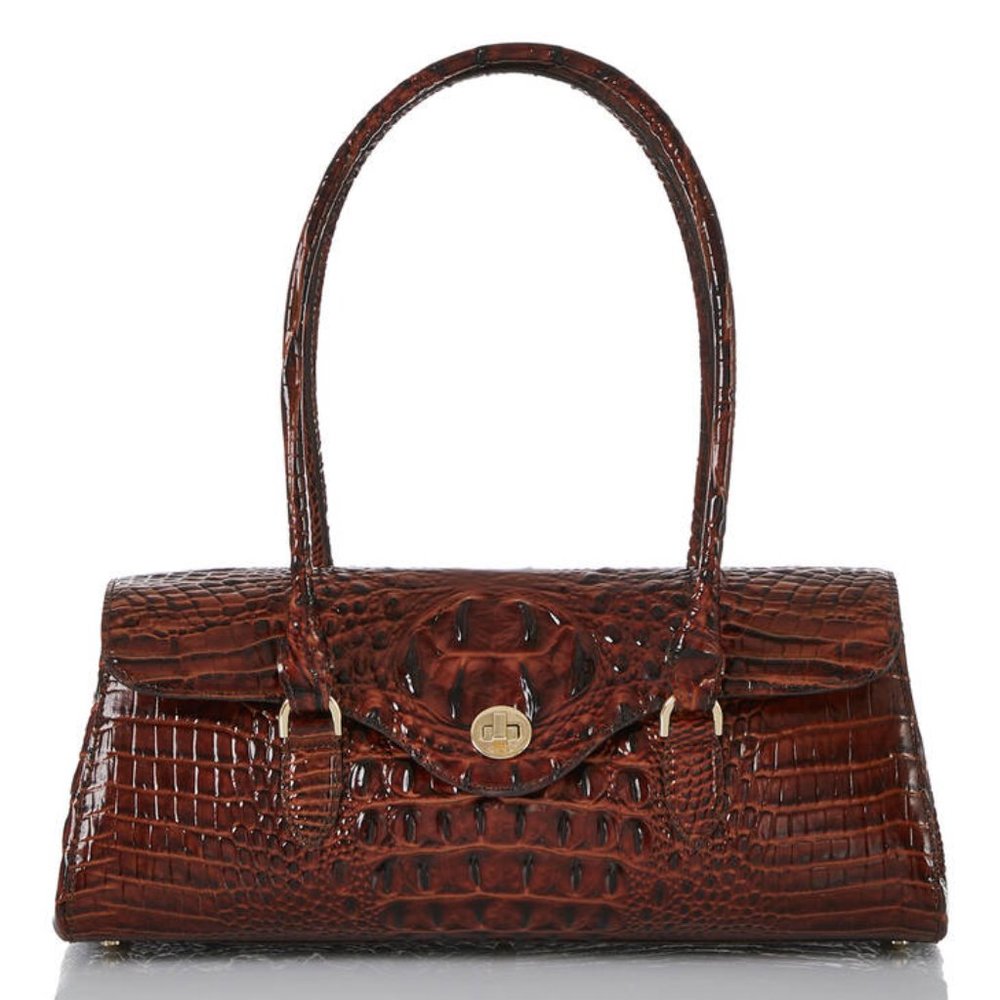 Brahmin Dayan Pecan Melbourne Genuine Leather Bag